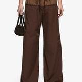 Bec + Bridge Laney Fold Pant | Choc/Coffee