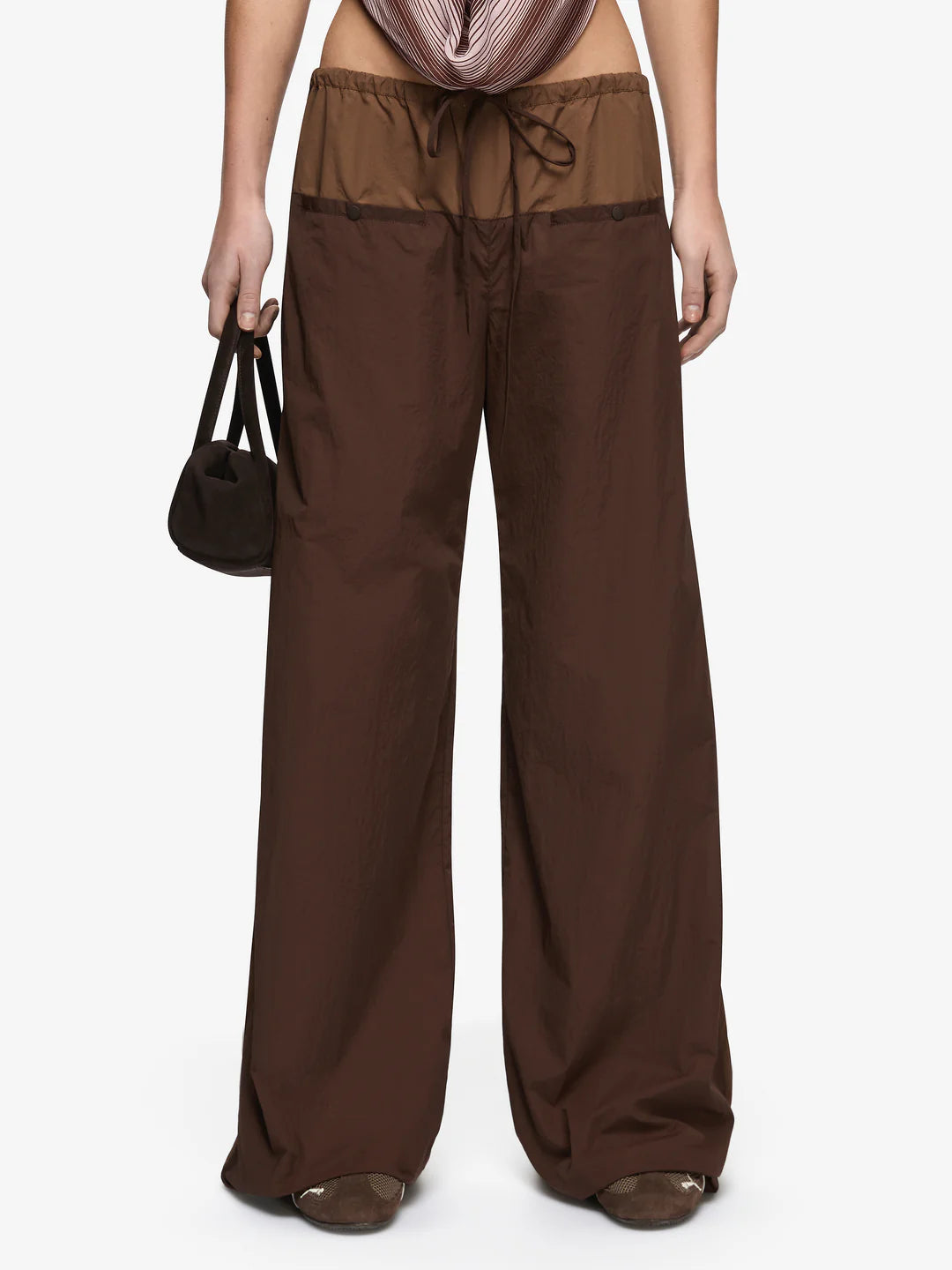 Bec + Bridge Laney Fold Pant | Choc/Coffee