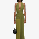 Bec + Bridge Cassis Drape Maxi Dress | Fern (PRE-ORDER)