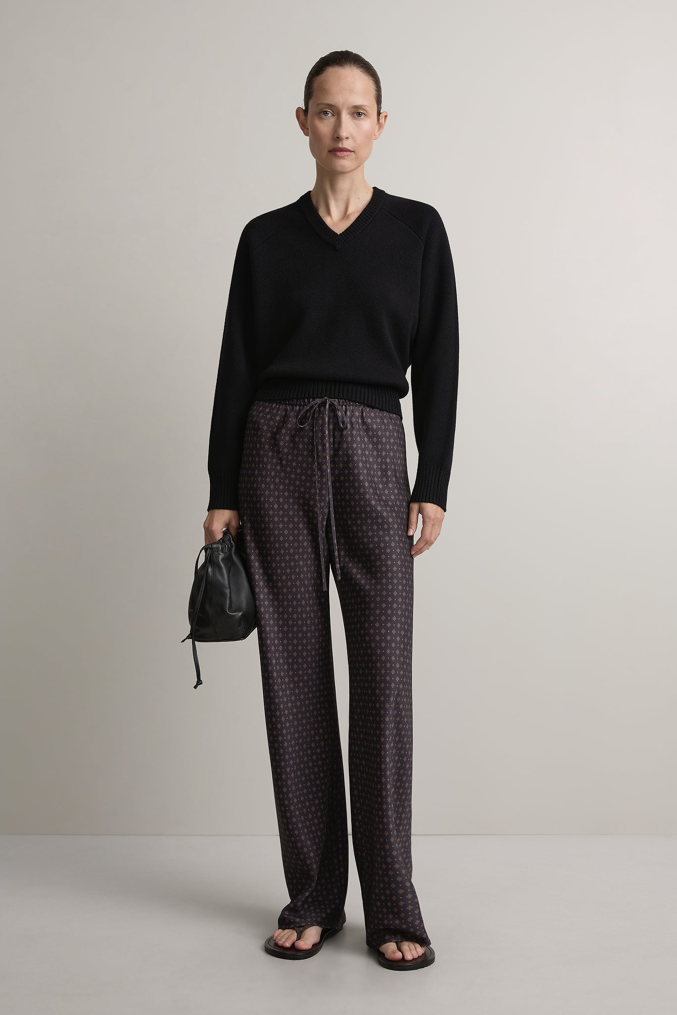 A.Emery The Estee Bias Pant | Ink Foulard