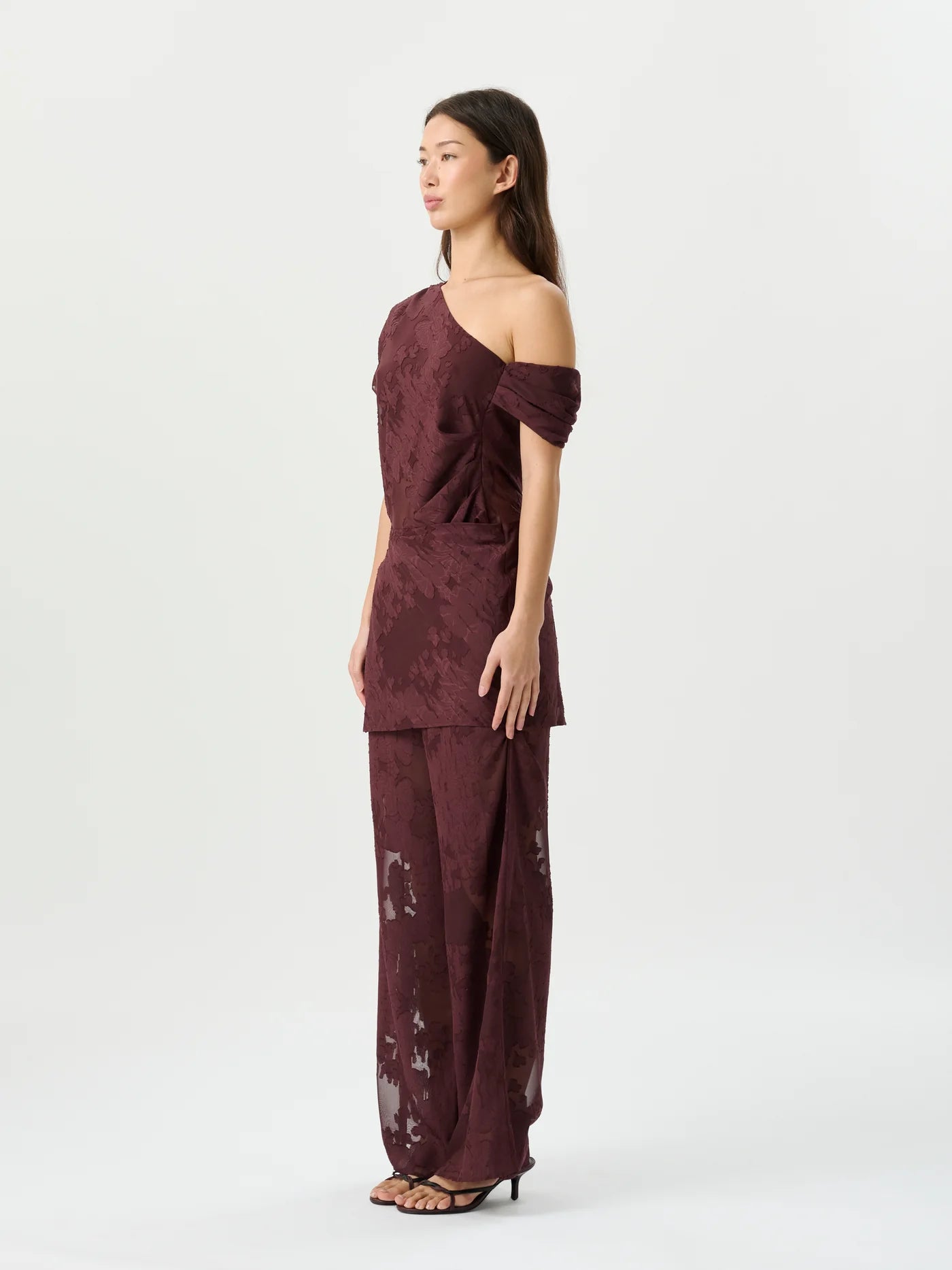 Roame Marcel Top | Mulberry Jacquard