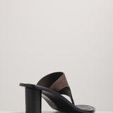 A.Emery Hardie Heeled Sandal | Liquorice Suede