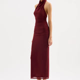 NiLS by NUDE LUCY Abru Halter Dress | Cherry