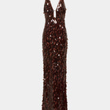 Misha Sapphire Sequin Maxi Dress | Fig (PRE-ORDER)