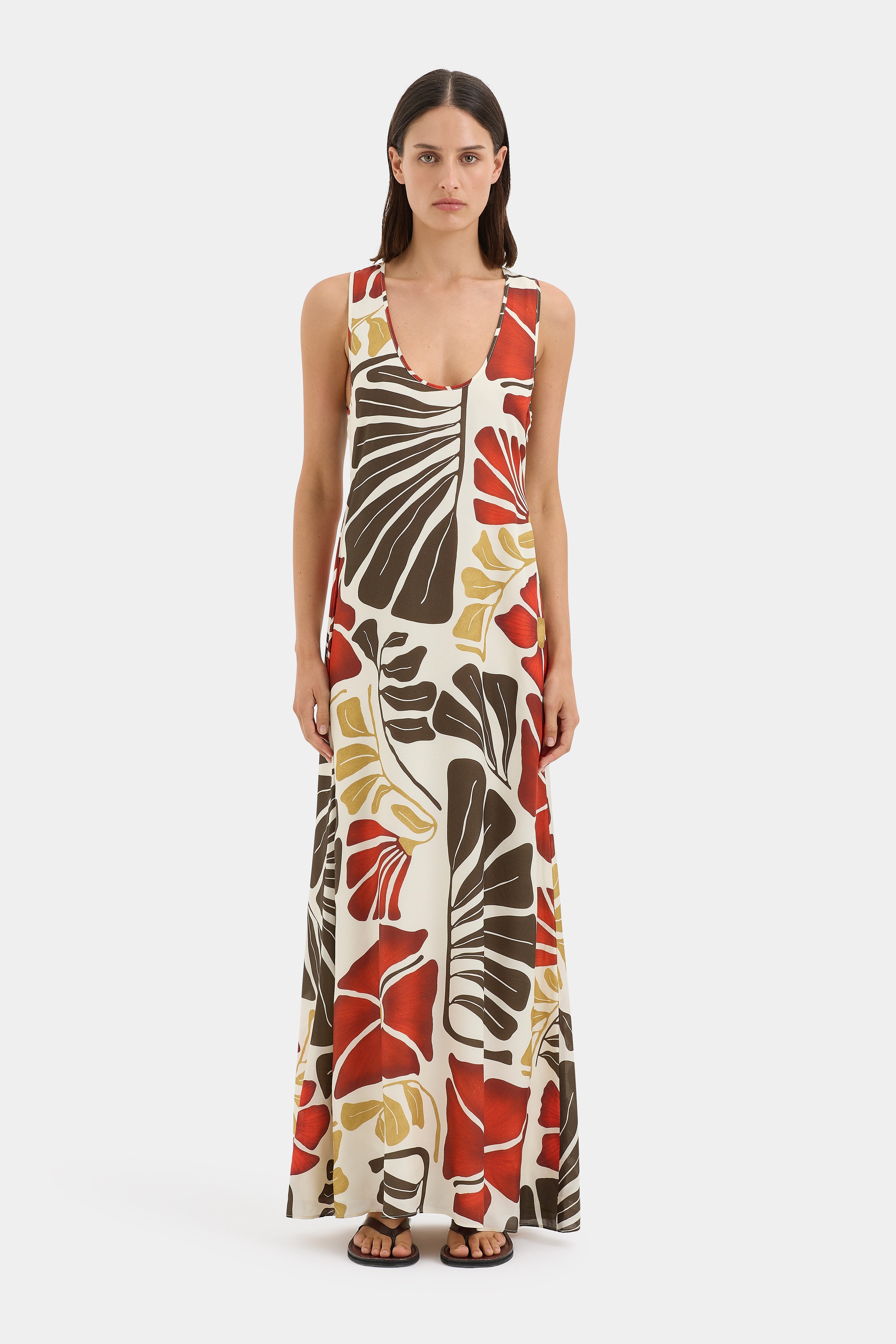 Julietta Scoop Neck Maxi Dress