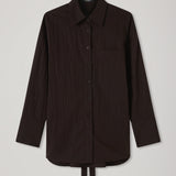 A.Emery Joyse Sheer Shirt | Bistre