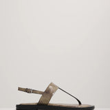 A.Emery The Somerset Sandal | Dune Embossed Snake