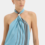 Rioja Halter Scarf Maxi Dress