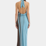 Rioja Halter Scarf Maxi Dress