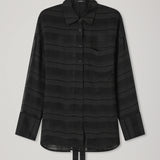 A.Emery Joyse Sheer Shirt | Black Check