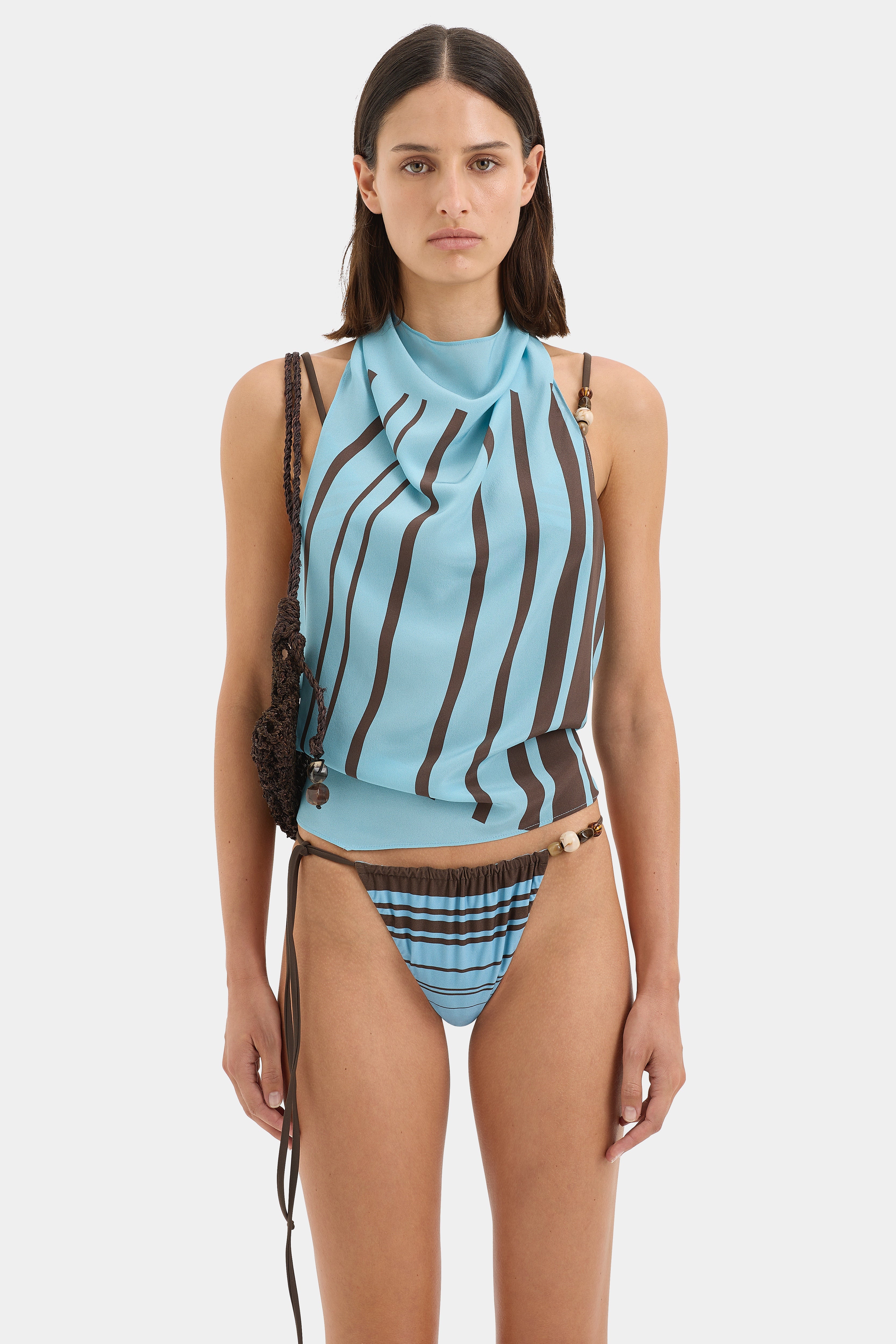 Rioja Halter Scarf Top