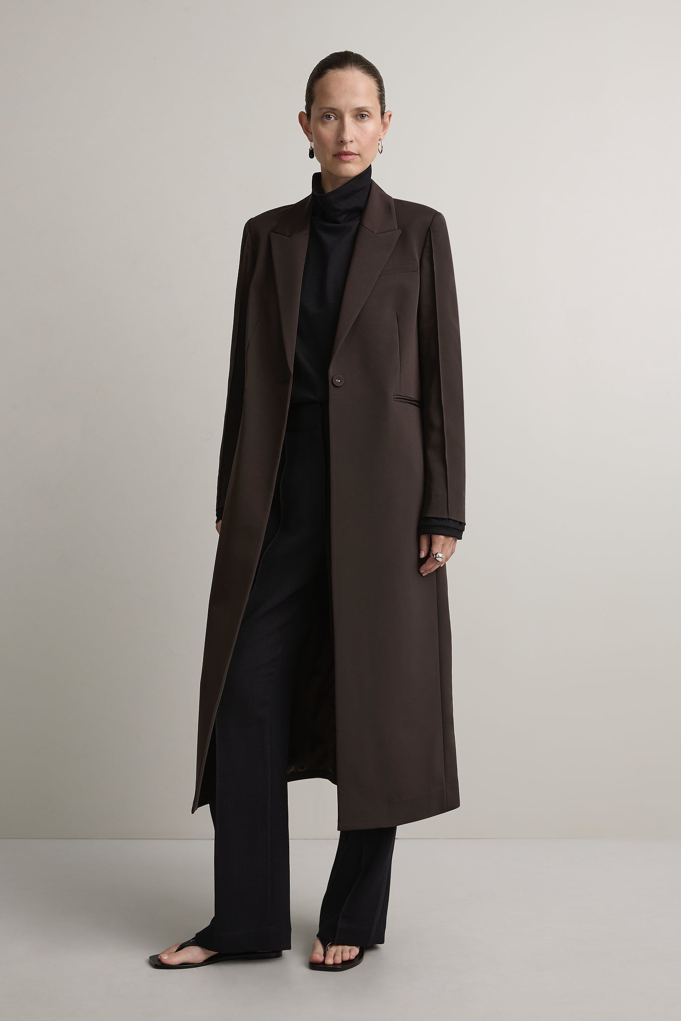 A.Emery Mylor Long Blazer | Bistre