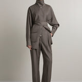 A.Emery Goddard Straight Pant | Shitake