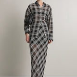 A.Emery Reese Sheer Skirt | Black/White Check