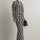A.Emery Reese Sheer Skirt | Black/White Check