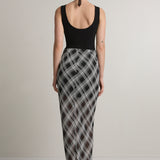 A.Emery Reese Sheer Skirt | Black/White Check