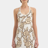 Elodie Halter Midi Dress
