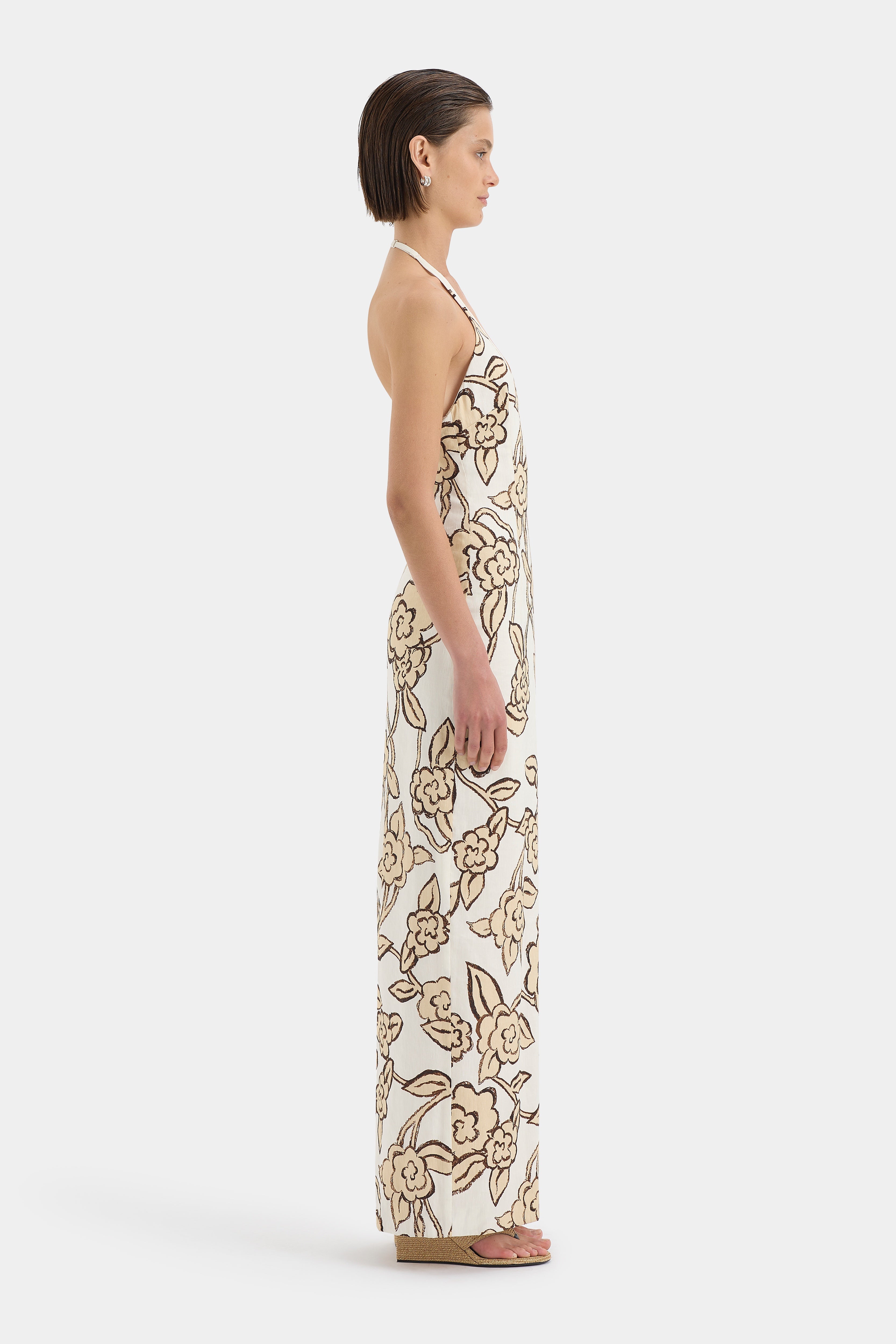 Elodie Halter Midi Dress