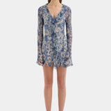 Lilia Ruffle Long Sleeve Mini Dress
