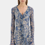 Lilia Ruffle Long Sleeve Mini Dress