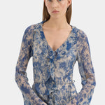 Lilia Ruffle Long Sleeve Mini Dress