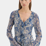 Lilia Ruffle Long Sleeve Mini Dress