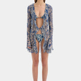 Lilia Ruffle Long Sleeve Mini Dress