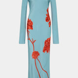 SIR. Amelie Long Sleeve Gown | Flore