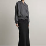 A.Emery The Giles Bomber | Charcoal Pinstripe