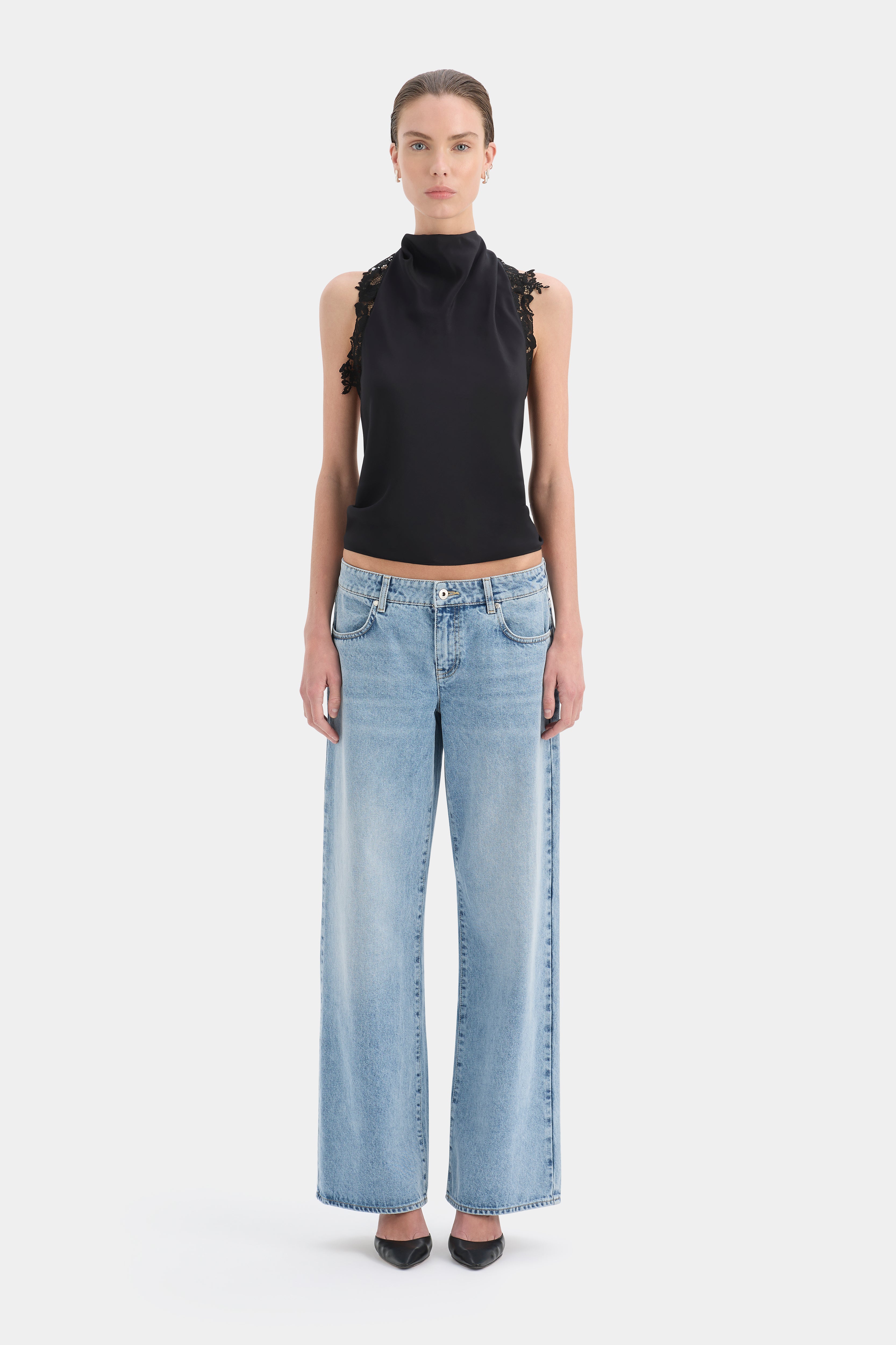 Noria Halter Tie Top