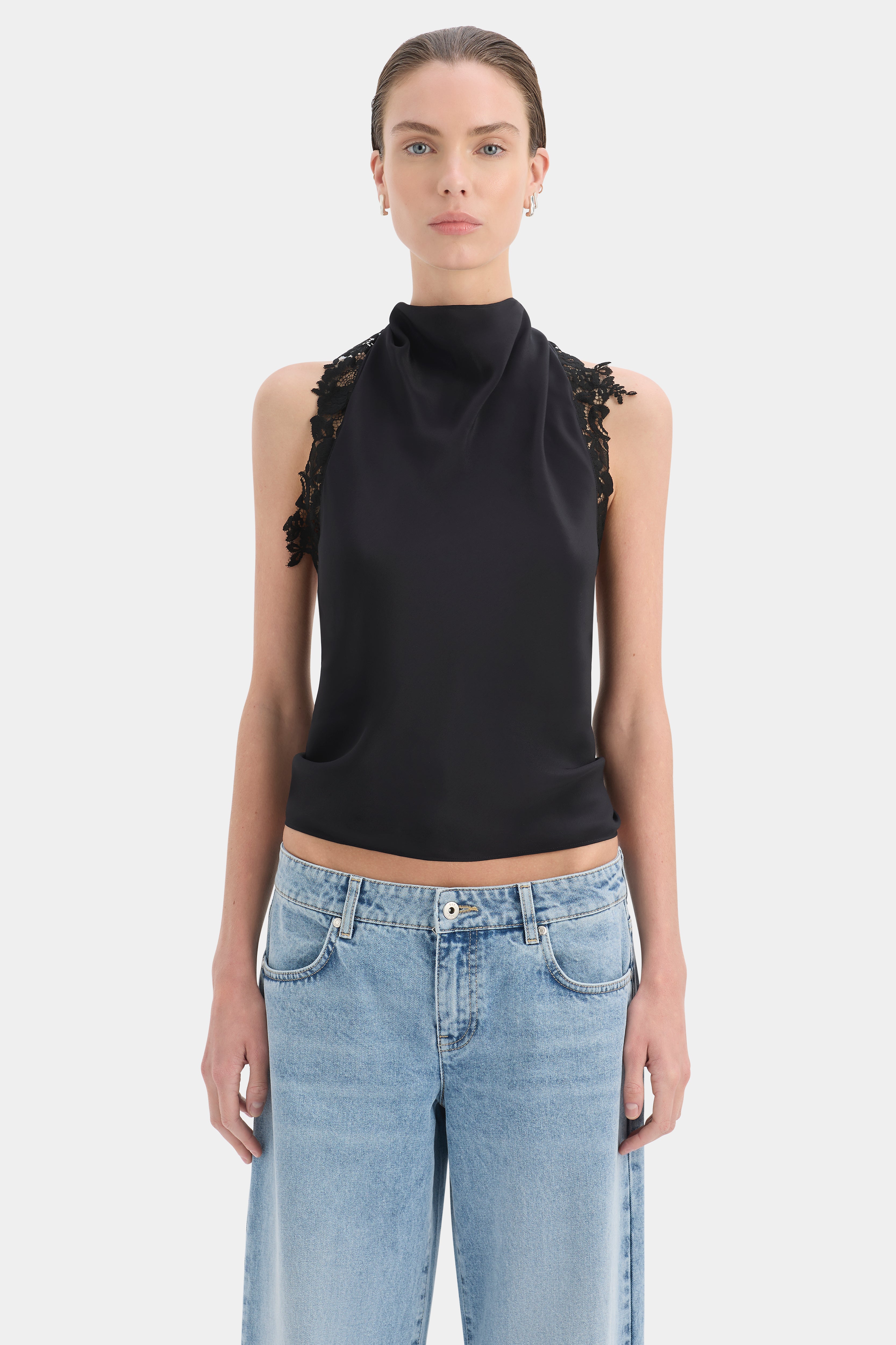 Noria Halter Tie Top