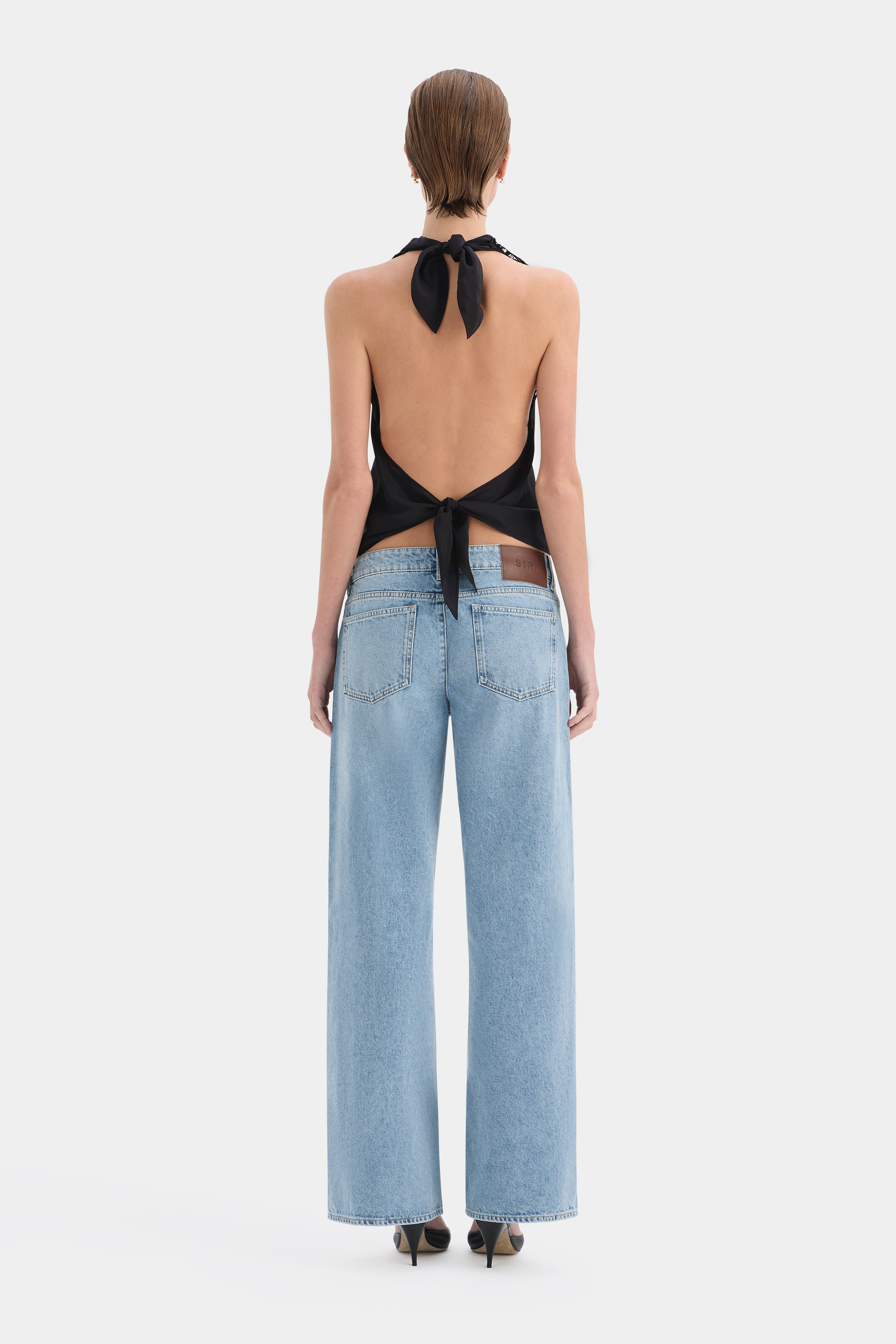 Noria Halter Tie Top