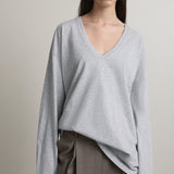 A.Emery The Persey Top | Light Grey Melange