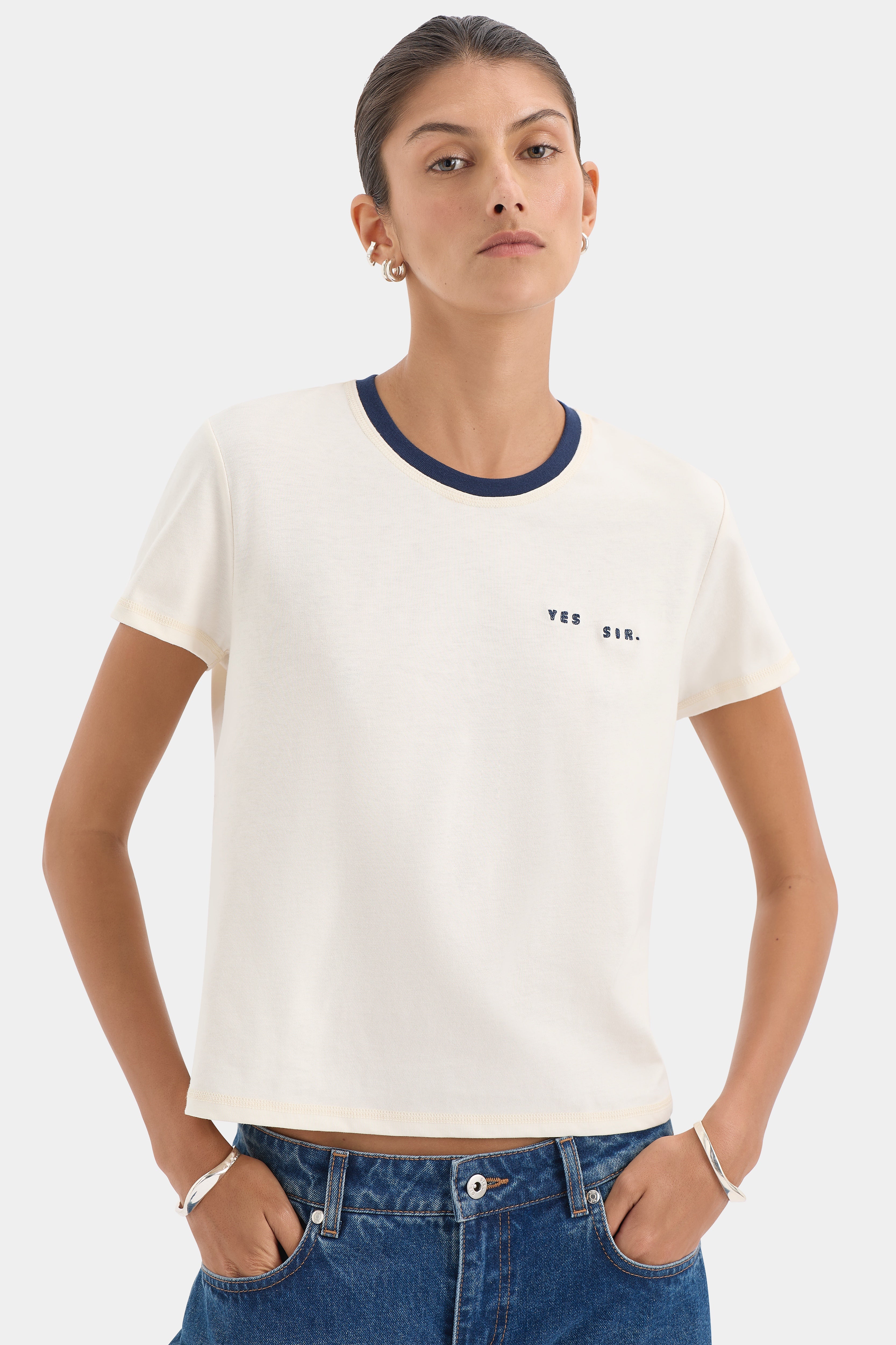 Yes SIR. Crew Neck Tee