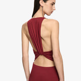 Bec + Bridge Thalia V Maxi Dress | Syrah