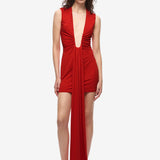 Misha Jennifer Cupro Mini Dress | Red