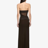 Bec + Bridge Xanthi Strapless Maxi Dress | Bitter Choc