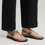 A.Emery The Somerset Sandal | Dune Embossed Snake