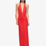 Bec + Bridge Xanthi V Neck Maxi Dress | Flame