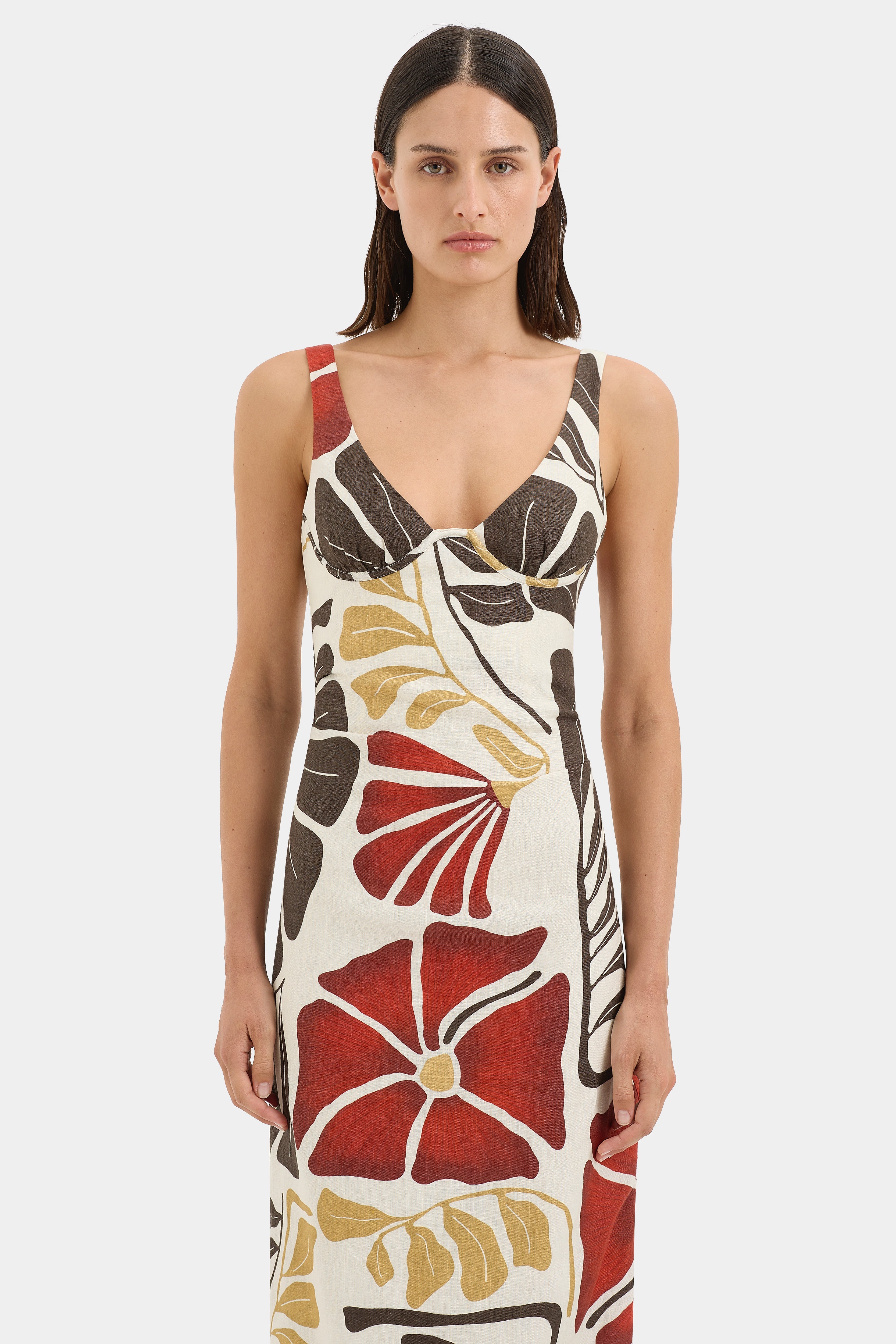 Julietta Balconette Midi Dress