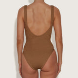 Hunza G Sadie Swim  | Metallic Cocoa (PRE-ORDER)