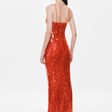 Misha Sapphire Sequin Maxi Dress | Red Sequin (PRE-ORDER)