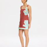 Kivari Enzo Mini Dress | Maroon (PRE-ORDER)