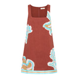 Kivari Enzo Mini Dress | Maroon (PRE-ORDER)