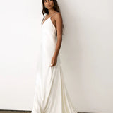 Shona Joy La Lune Low Back Gown | White (PRE-ORDER)