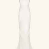 Shona Joy La Lune Low Back Gown | White (PRE-ORDER)