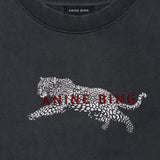 Anine Bing Spencer Sweatshirt Leopard | Washed Black