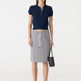 Bassike Knitted Cotton Baby Polo | Ink