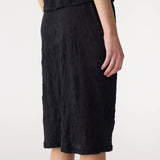 Bassike Crinkle Jersey Skirt | Black