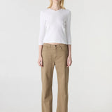 Bassike Low Rise Jean | Tan